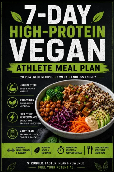 7-Day High-Protein Vegan Athlete Meal Plan